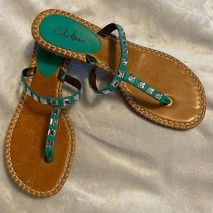 NEW Cole Haan jeweled flop flips size 6.5